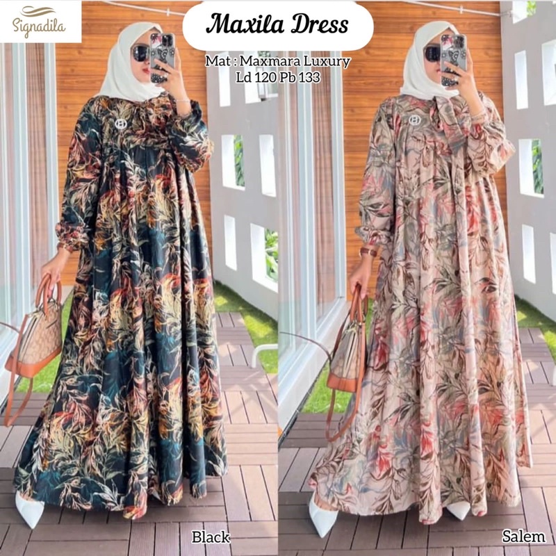 MAXILQ MAXY by SIGNADILA nabtik shofiya al fashion zashi : gamis wanita busui berkualitas / dress