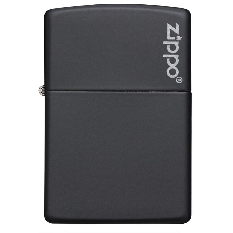 Zippo 218ZL Black Matte Zippo Logo