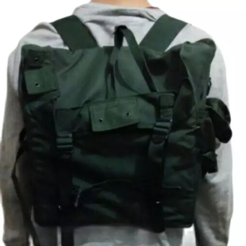 tas pendidikan tni /tas ransel tni /tas tni hijau
