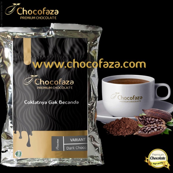 

Coklat Bubuk Premium Chocofaza Dark Chocolate 1 Kg