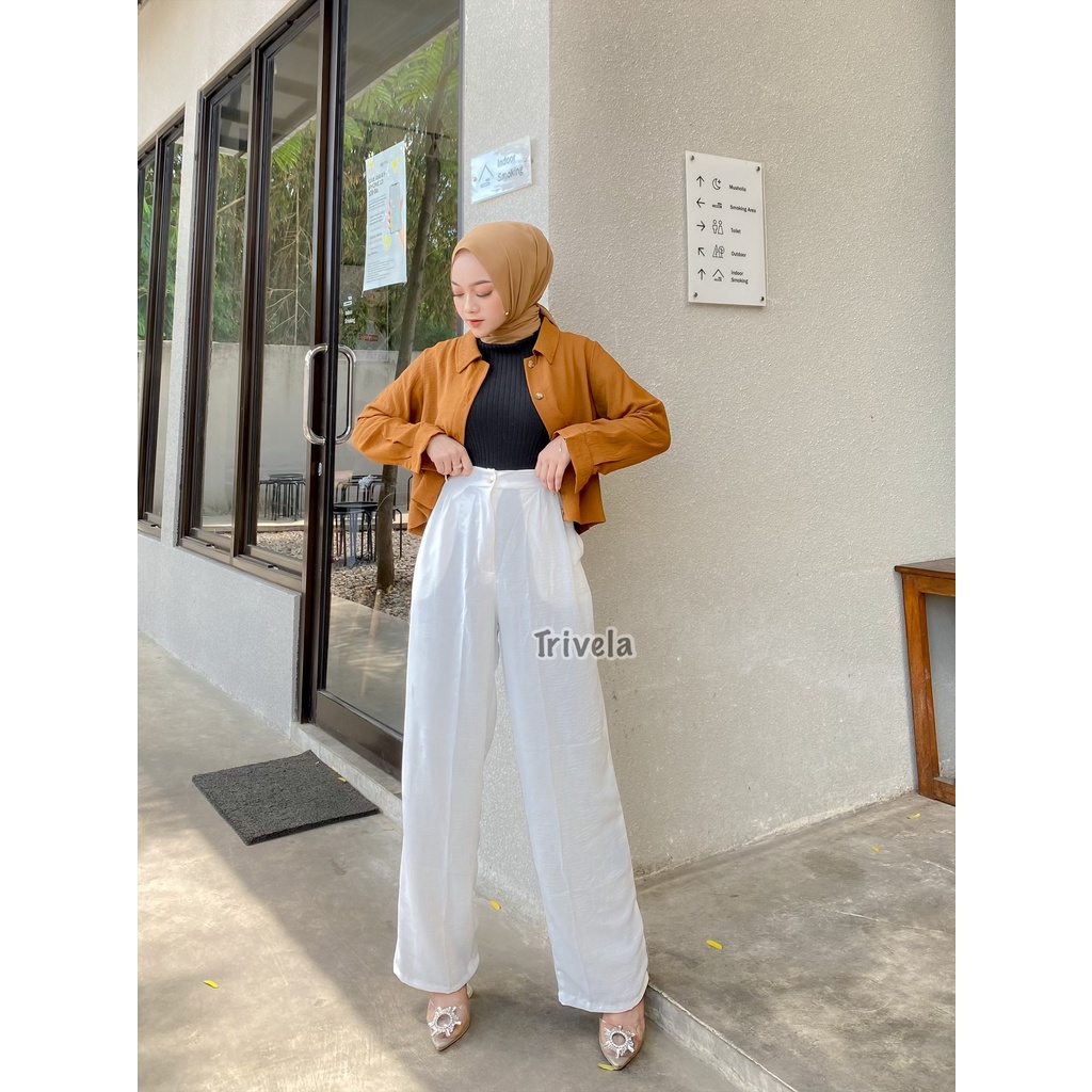 8863 Kulot Cringkel Full Karet Highwaist Anti Ngatung - HERA SJJ