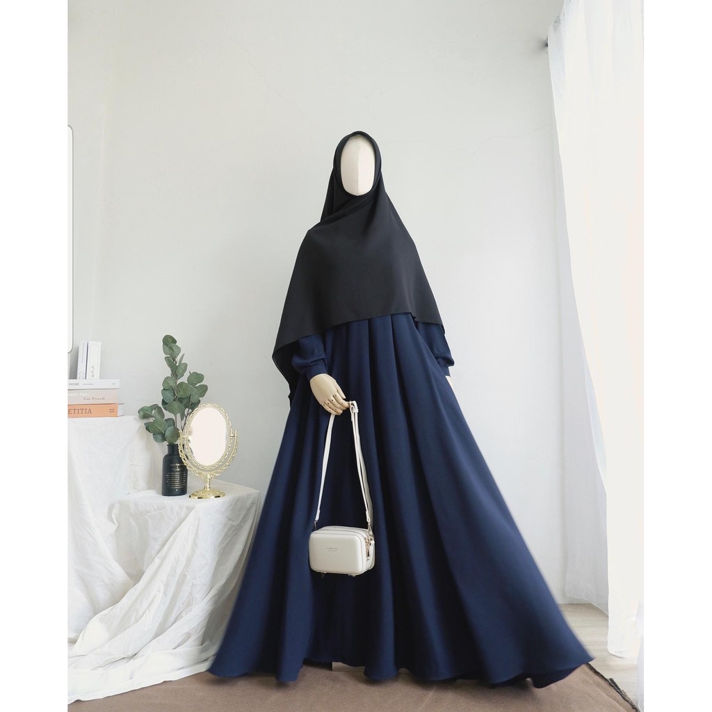 Auroraclo Rumaisha Dress (Preloved) FREE Bergo Daily + Niqab Bandana