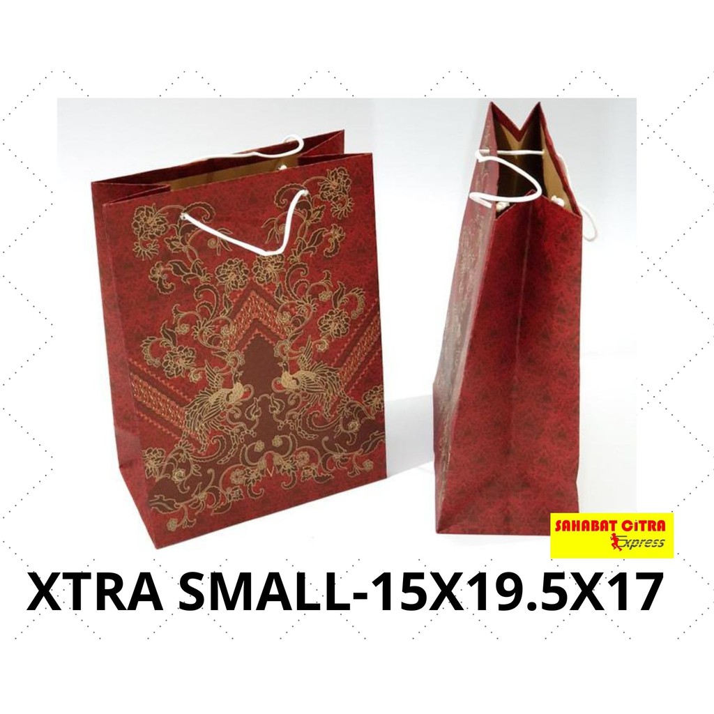 

PAPER BAG XTRA SMALL UK.15X19.5X17CM PACK 纸袋