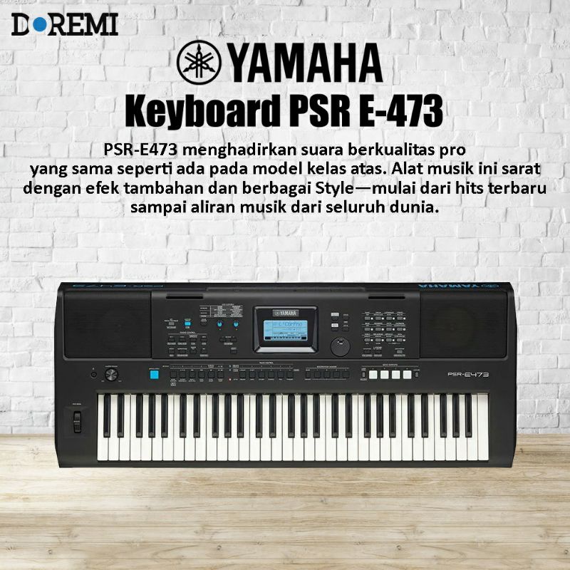 Yamaha Portable Keyboard PSR E-473 / PSR E473 / PSR-E473 ORIGINAL