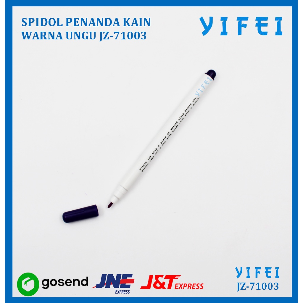 SPIDOL PENANDA KAIN / WATER ERASABLE PEN WARNA UNGU YIFEI-71003