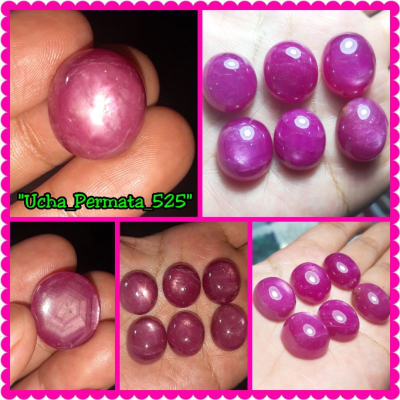 NATURAL BATU PERMATA RUBY JOHNSON JUMBO STAR