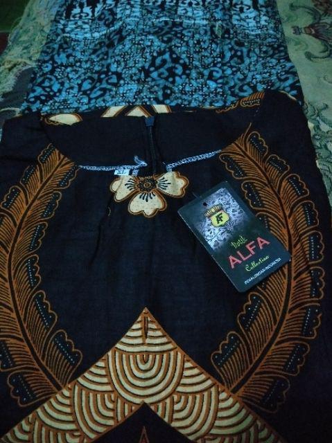 [new Arival] Wou Batik Couple Latifa Brokat Tille-modern Batik Couple Sarimbit Brokat Kebaya - Bs110