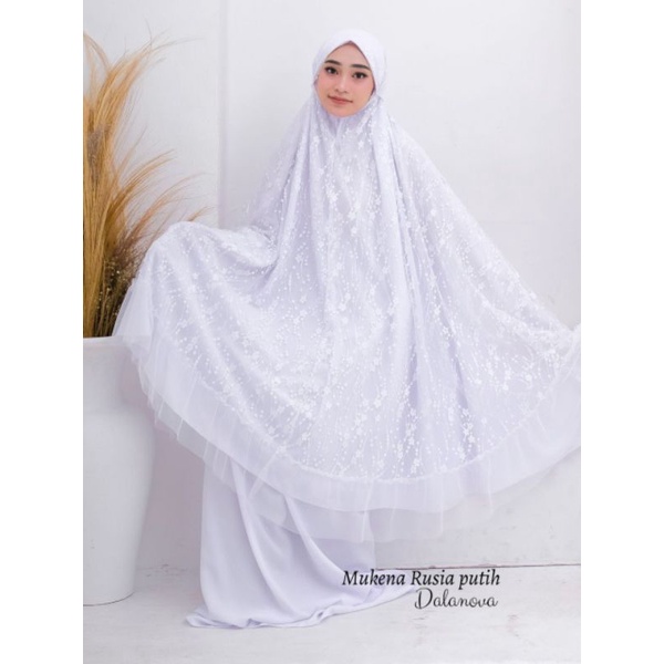 Mukena Rusia Dalanova Putih