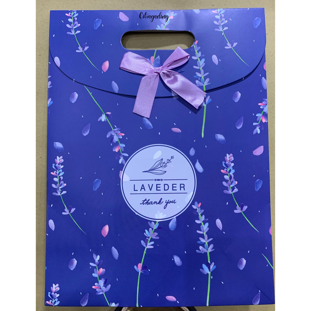 PAPER BAG PITA KANTONG M KERTAS MOTIF POLOS PARCEL BINGKISAN BUNGKUS KEMASAN GOODIE BAG ULANG TAHUN-8