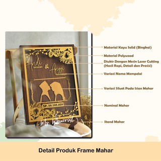 Frame mahar laser cutting Islamic Design Mahar Laser Plywood Akrilik #6