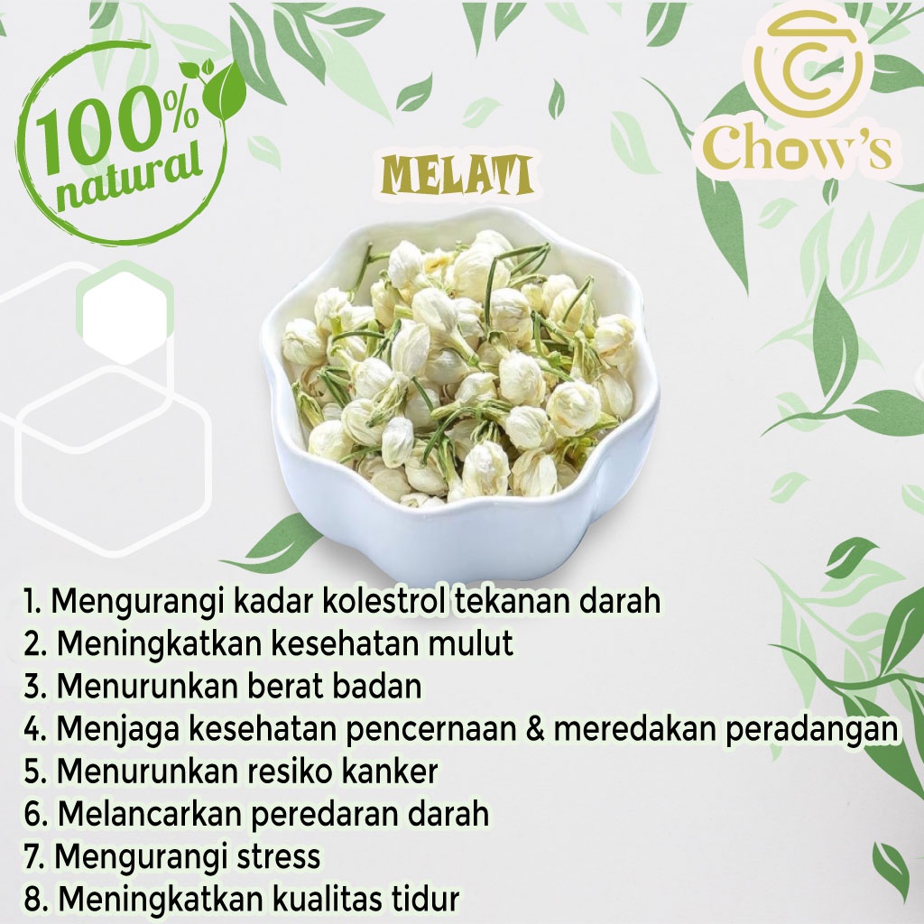 

1 KG Jasmine/Teh Bunga Kering/Teh Seduh/Flower Tea/Teh Bunga Melati/Mo Li Hua/Teh Herbal