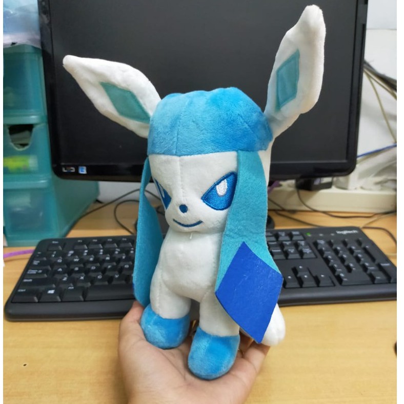 Boneka Glaceon Teman Pokemon 18cm/07&quot;/Boneka Pokemon/Boneka Teman Pokemon