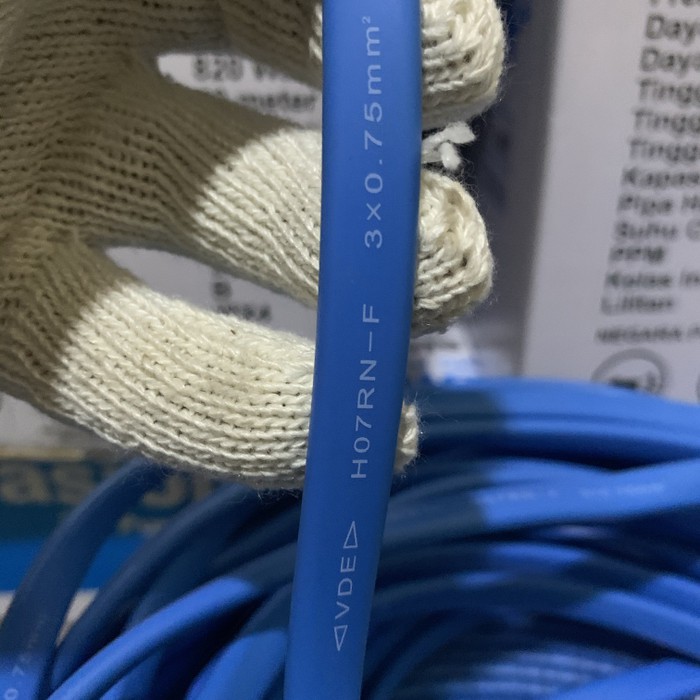 Kabel Biru Gepeng Pompa Satelit 0.5HP 100M