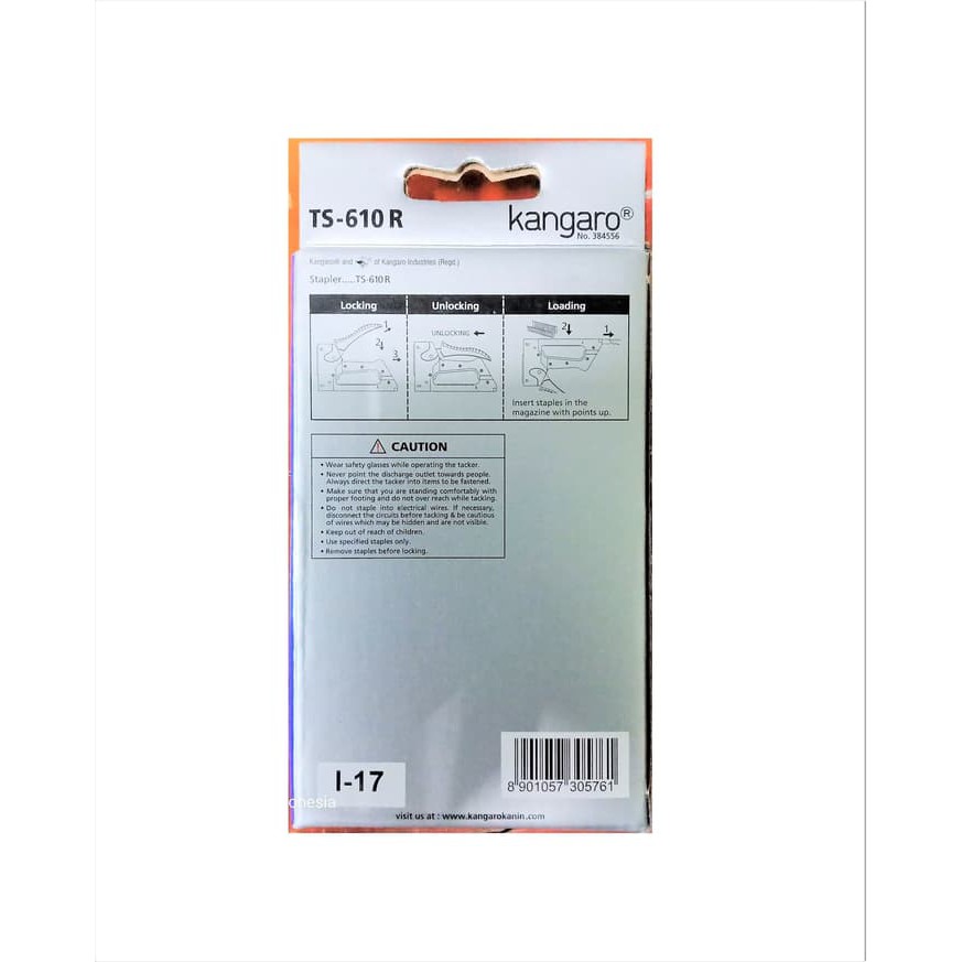

Kangaro Stapler TS 610R Gun Tacker Staples Tembak Jok dll - 1 Kangaro