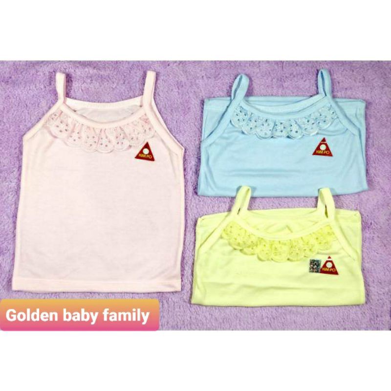 (6PCS ) Tank top kimpo renda warna ukuran M/L/XL