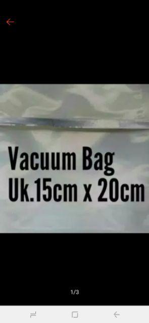 Plastik Vacum Bag / Plastik Vacuum / Plastik Vakum Uk 15cm X 20cm (100 Lbr)