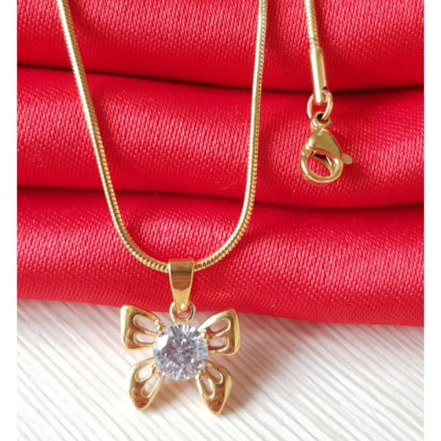 Kalunh fashion pita cantik / titanium gold import antikarat GN15