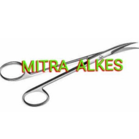 Gunting Tajam Tajam Bengkok 11 cm. Gunting Mata TA TA CVD 11 cm / TATA 11 cm. GT TA-TA Curved d.