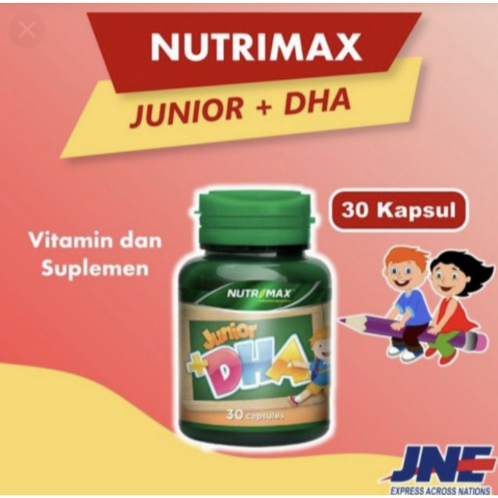 NUTRIMAX JUNIOR+DHA VITAMIN OTAK UNTUK KECERDASAN ANAK