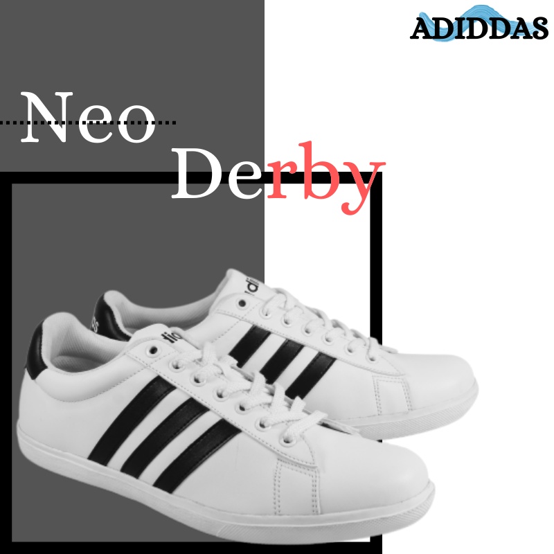 Sneakers Adidas Neo Derby Sepatu Sport Casual Pria Wanita
