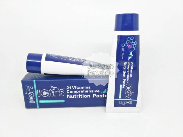 ICATS GEL SUPLEMEN | Vitamin Lengkap Untuk Kucing| Hairball/Immune/SkinCare | ICATS GEL