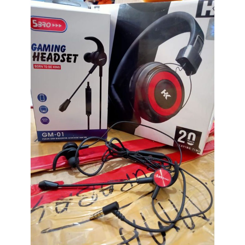 Headphone Headset Mobile Gaming Earphone Plus Mic 5bro
