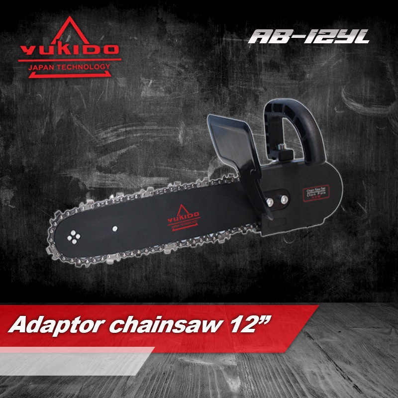 DIJAMIN ASLI !! RYU Electric Chain Saw 12'' inch / Adaptor Chainsaw 12 inch YUKIDO SAMBUNGAN GERGAJI KE GERINDA RYU ADAPTOR CHAINSAW chain saw Gergaji Potong Kayu Gerinda