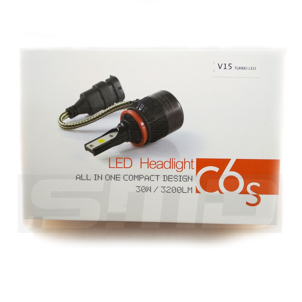 Lampu V15 Turbo LED H11 H8 H16 Canbus Error Free Headlight Mobil