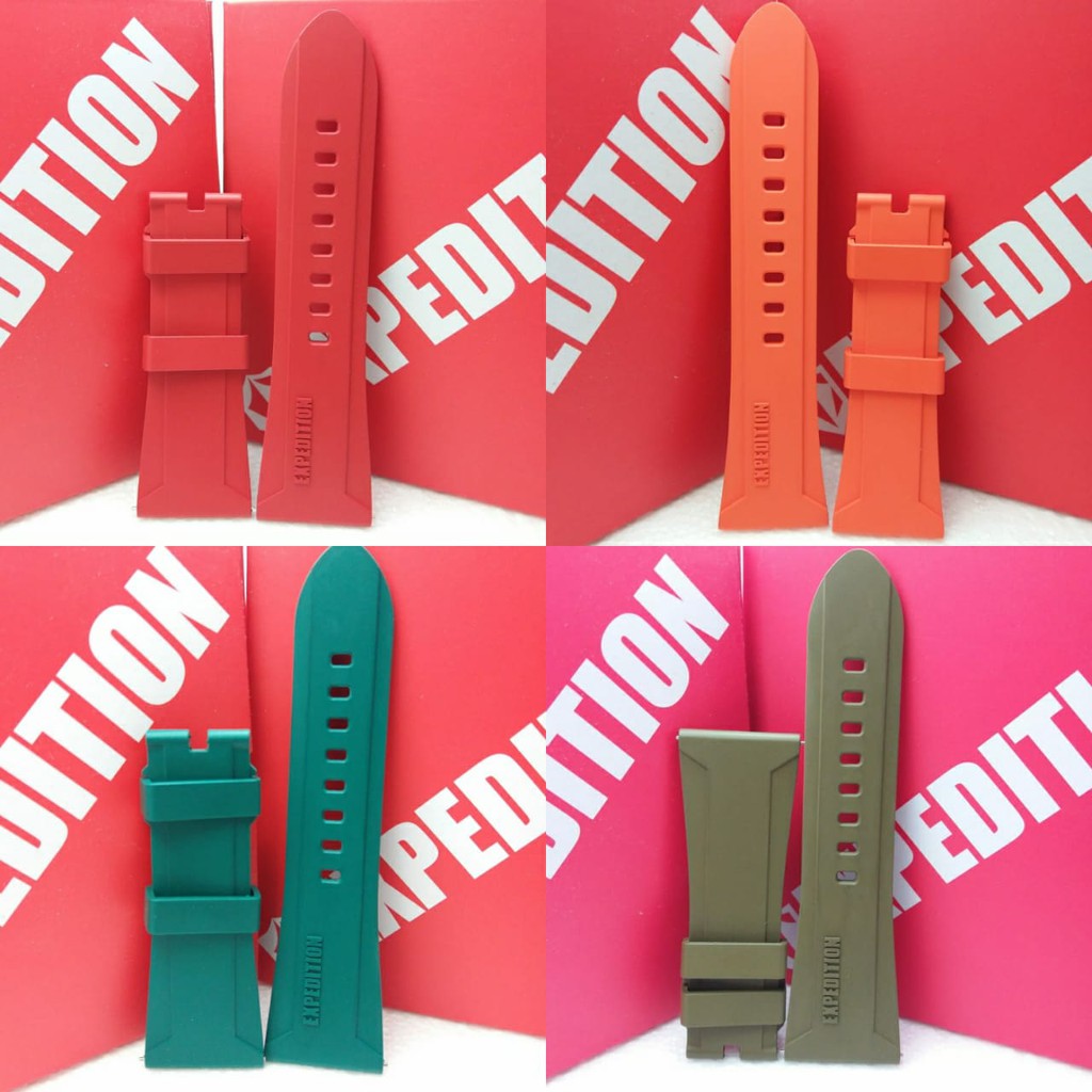 TALI RUBBER JAM TANGAN PRIA EXPEDITION E 6757 E6757 MC ORIGINAL