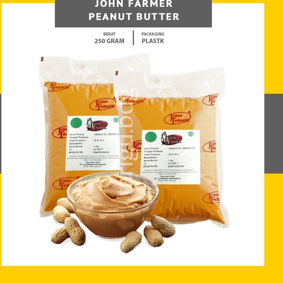 

Diskon sekarang... SELAI KACANG MORIN / JOHN FARMER 250GR - SAUS PASTA KACANG - PEANUT BUTTER SPREAD