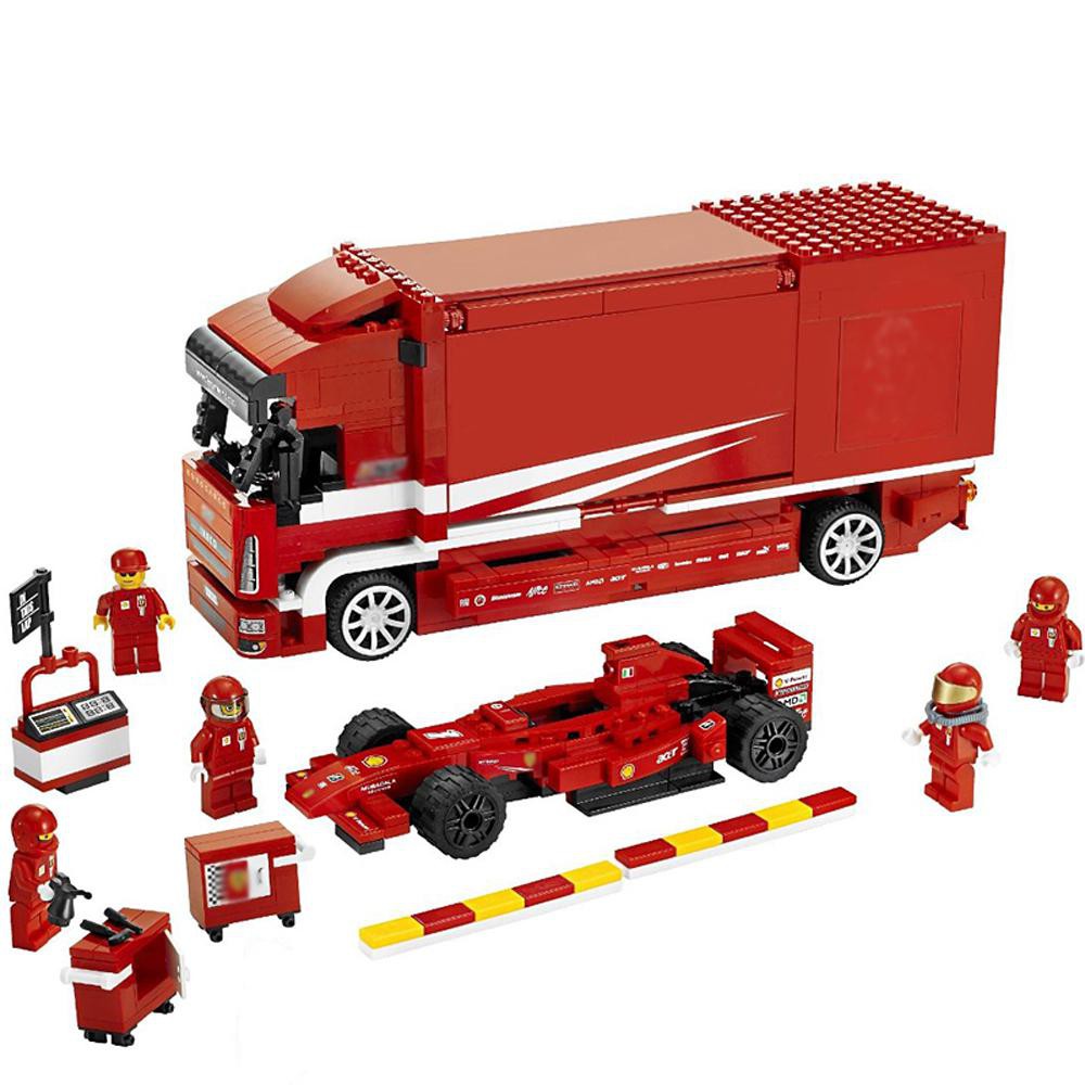 MAINAN BRICK LEPIN 21022 RACING FERRARI EUROCARGO.