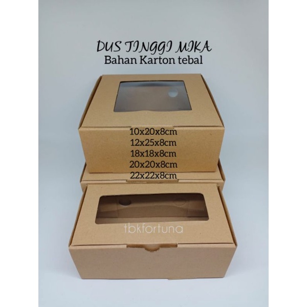 

Dus Karton Tinggi Mika uk 12x25x8cm (1pcs)