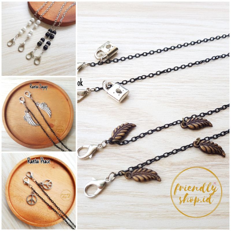 KALUNG MASKER KOREA RANTAI TALI MASKER LANYARD MASK KALUNG MASKER KOREA RANTAI TALI MASKER LANYARD MASK