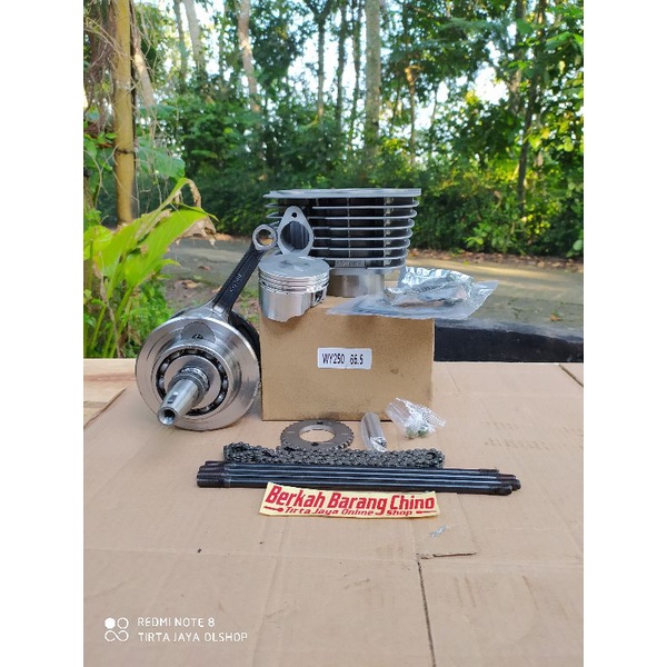 paket kruk as langkah 70mm 235cc blok 250cc pnp gl pro max neotek megapro tiger