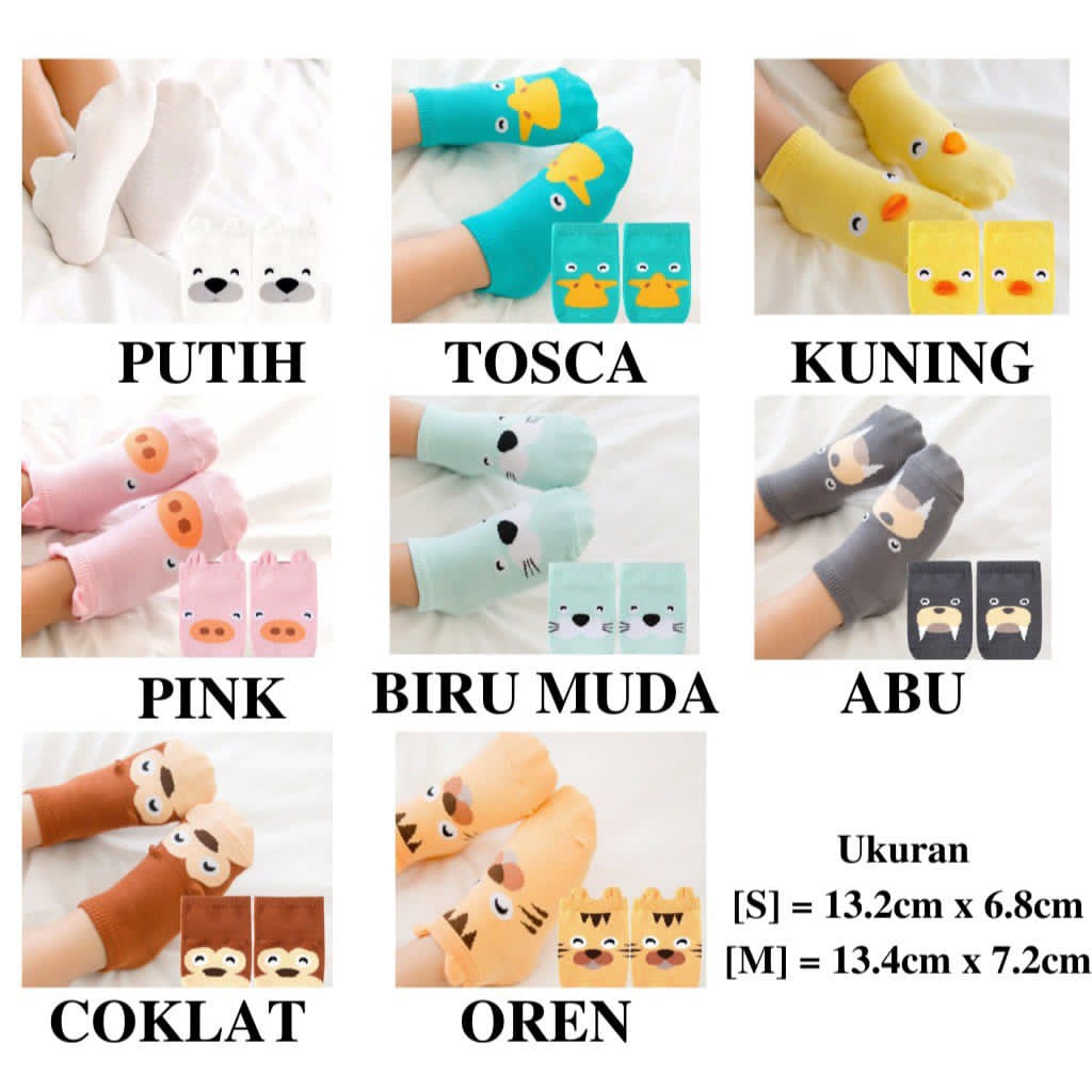 ~ PIYOSHI08 ~ Kaos Kaki Anak Balita Motif Karakter Lucu Kids Socks Murah MA17