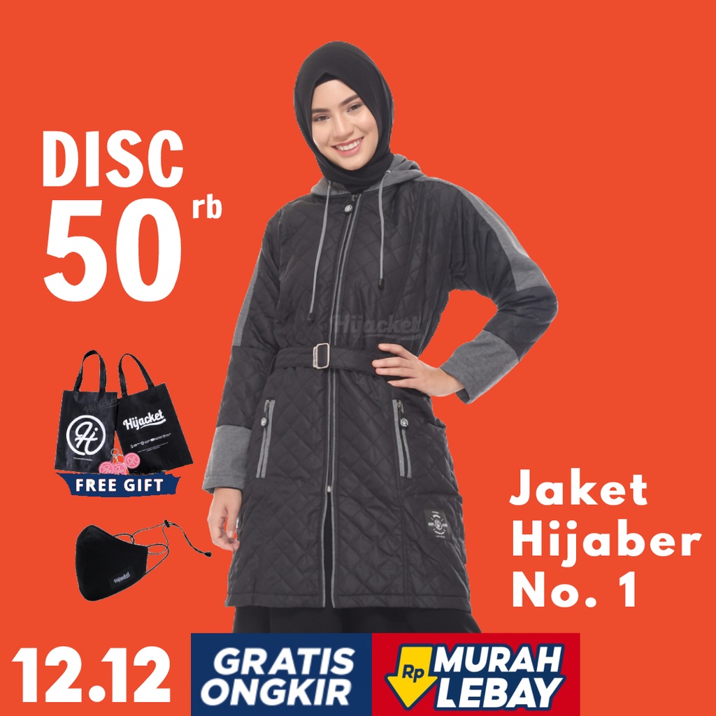 Hijacket Original Queenbee Hijaket Jaket Jacket Wanita Muslimah Jaket Bomber Parasut Cewek Jumbo Murah Terbaru Jaket Hijaber