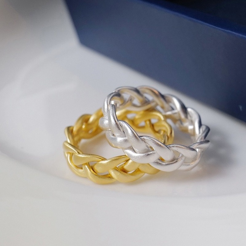 Japanese Entry Lux Woven Twisted Index Finger Ring