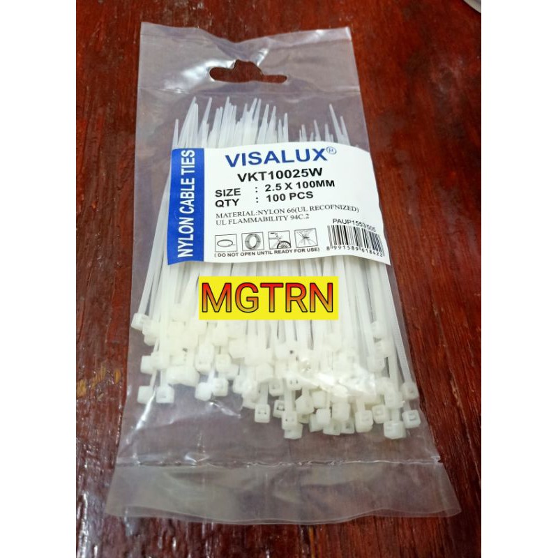 Kabel Ties/KabelTies 2,5x100mm Putih atau Hitam