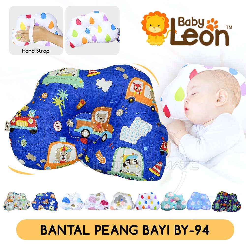 Baby Leon Bantal Peang Newborn - Bantal Bayi Motif Bolak-Balik