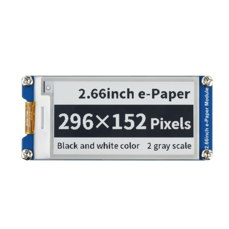 Btsg 2.66 inch E-Ink Display Module Elektronik E-paper Sreen Dengan Antarmuka SPI Pengontrol Tertanam Untuk Raspberry Pi/STM