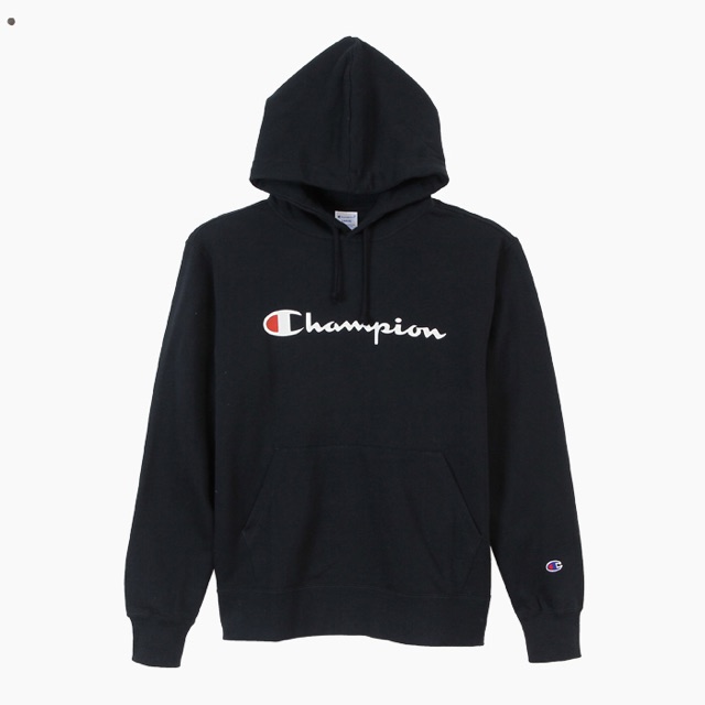 black hoodie champion