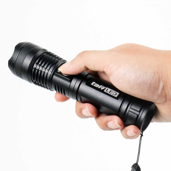 Senter Tangan Flashlight Super Terang LED Cree XHP50 Recharge TaffLED