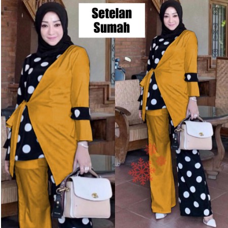 BAJU WANITA TERBARU PAKAIAN SETELAN MUSLIM ARINDA WANITA OUTFIT BUSANA MUSLIM SET MURAH