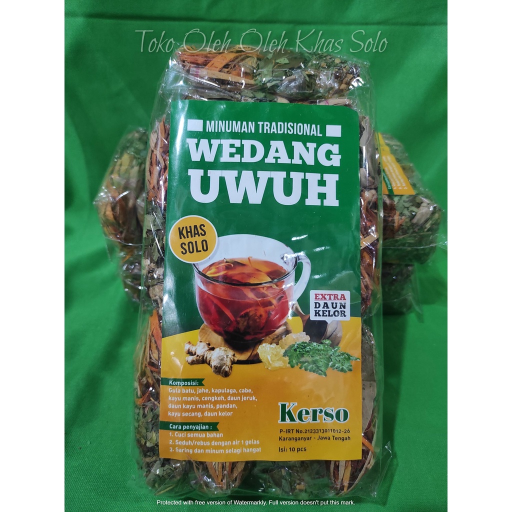 

WEDANG UWUH SIAP DISEDUH KHAS SOLO