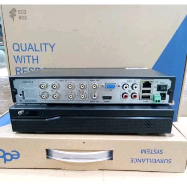 DVR CCTV EDGE 8 CH SUPPOT CAMERA 5 MP FULL HD 1080 ORIGINAL GARANSI RESMI