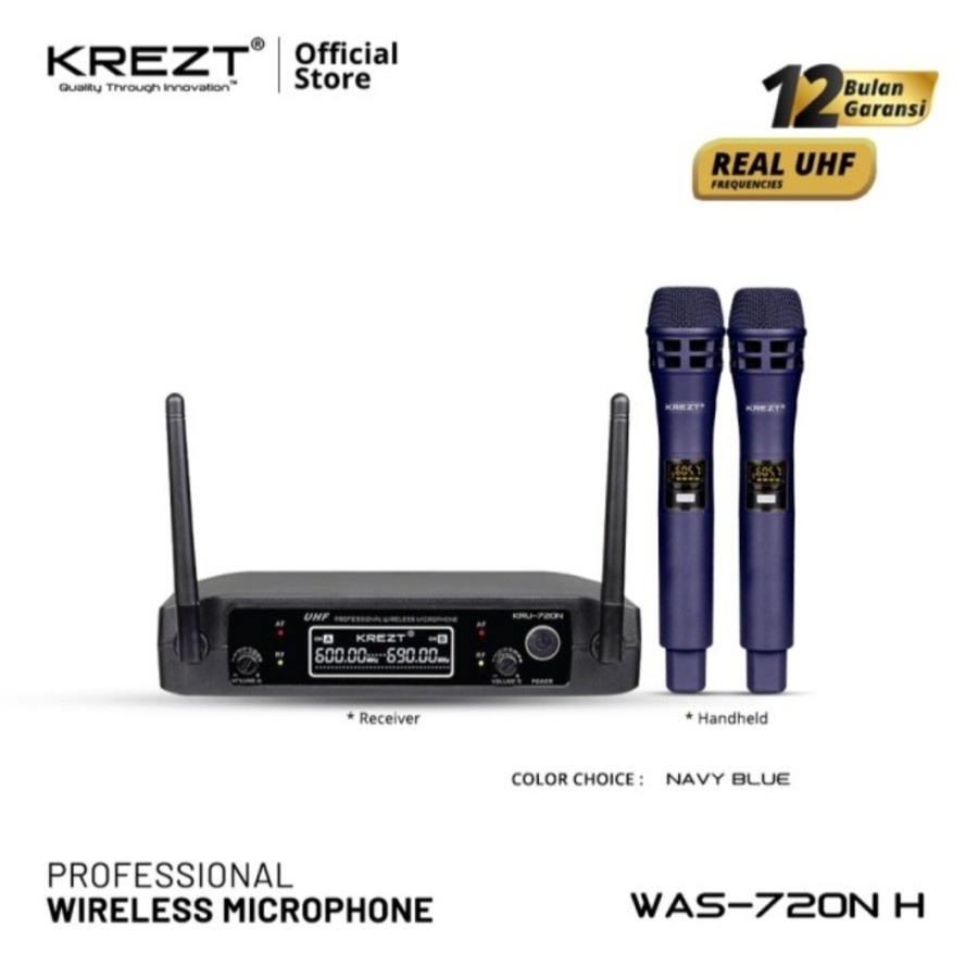 Microphone - Mic Wireless KREZT KRU 720N KRU720N ORIGINAL