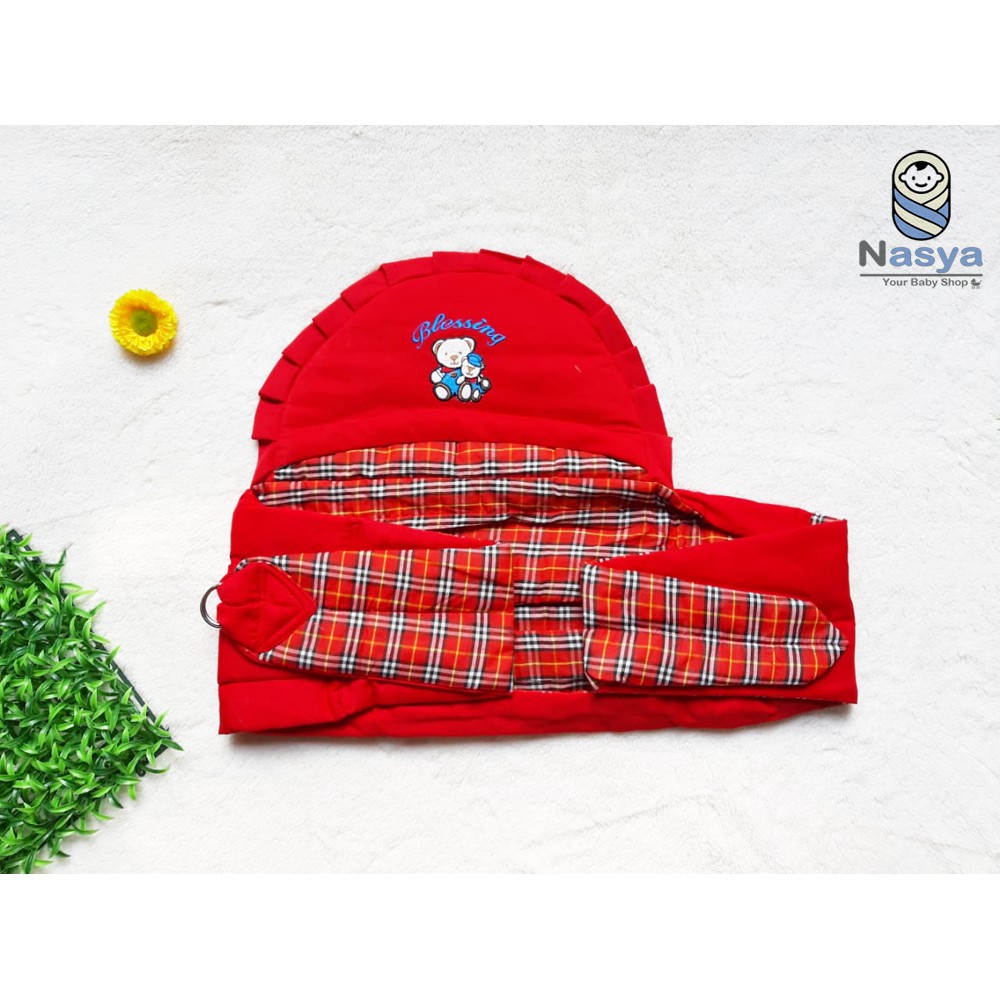 [B-037] Gendongan Samping Bayi Topi New Born -blessing