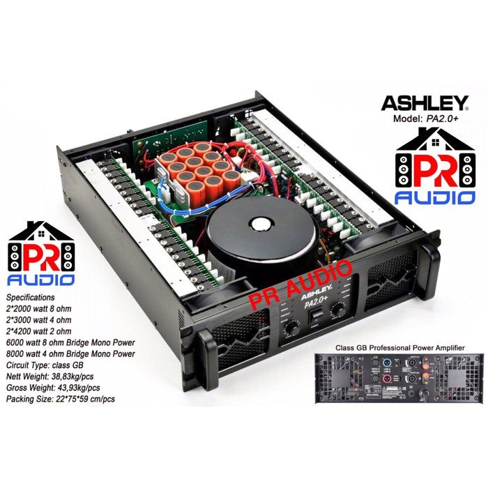 Power Amplifier Profesional ASHLEY PA2.0+ / PA 2.0+ / PA20+ (ORIGINAL)