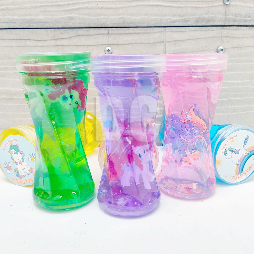 SLIME CLEAR JELLY AMONG US LITTLE PONY BABY SHARK WANGI BOTOL BESAR