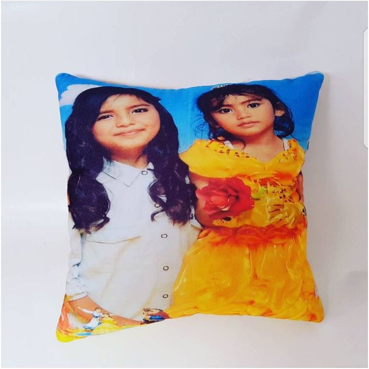 Bantal Foto Custom Sofa Mini 30x30 cm Fullprint Depan Belakang